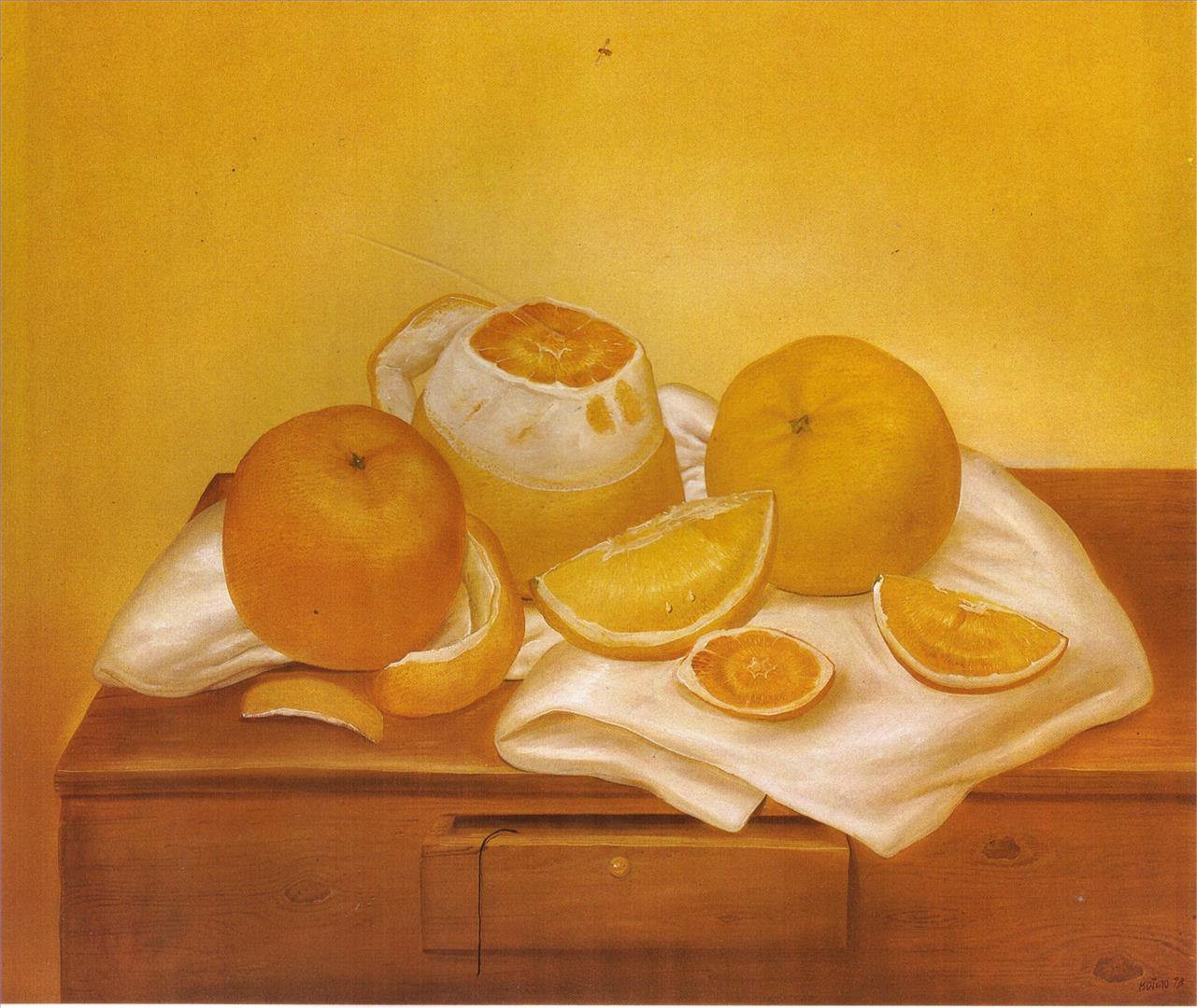Orangen Fernando Botero Ölgemälde